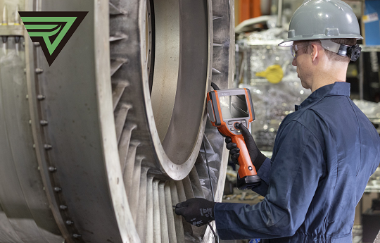 工業級內窺鏡檢測現場圖